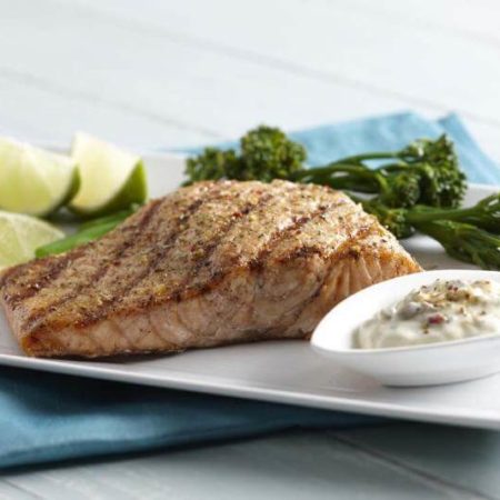 Citrus Grilled Salmon With Creamy Dipping Sauce Recipe