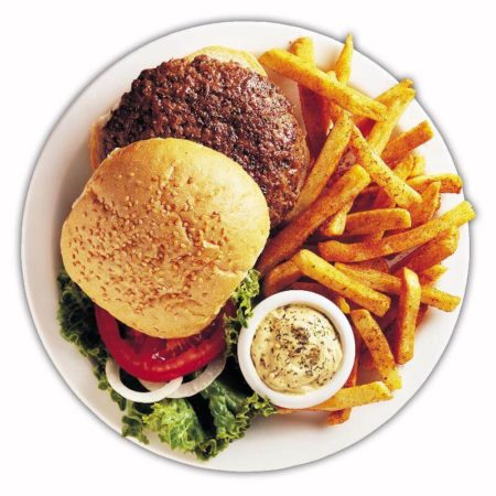 Spiced Burger And Fries Recipe
